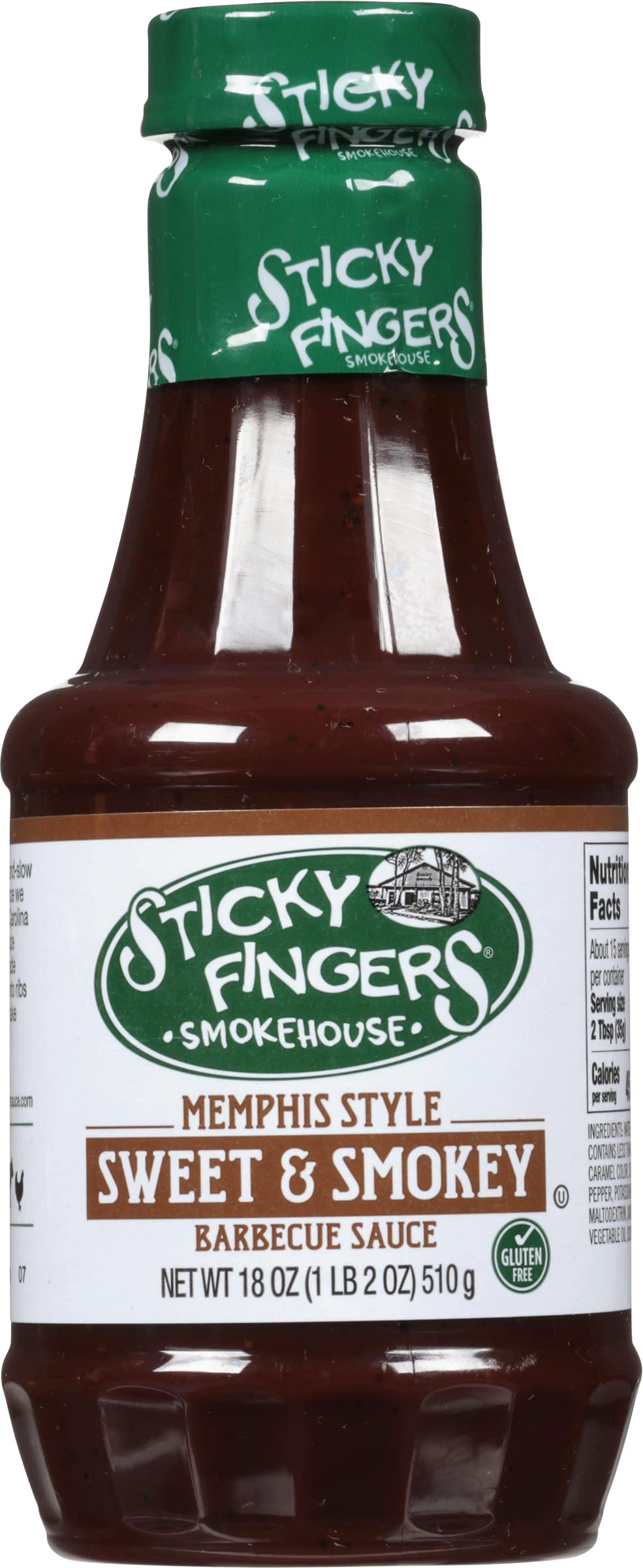 JFS Sticky Fingers sauce being poured showing thick texture and glazing benefit