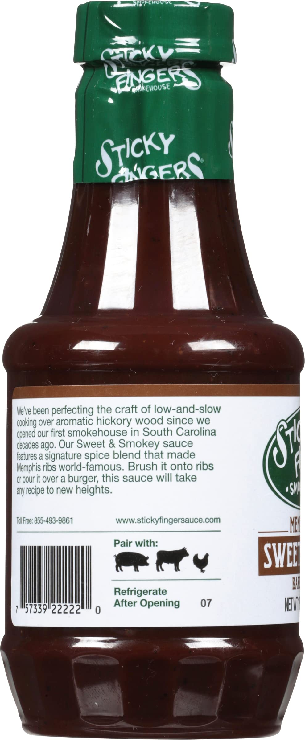 JFS Sticky Fingers coated pulled-pork sandwich serving idea showing flavor boost benefit