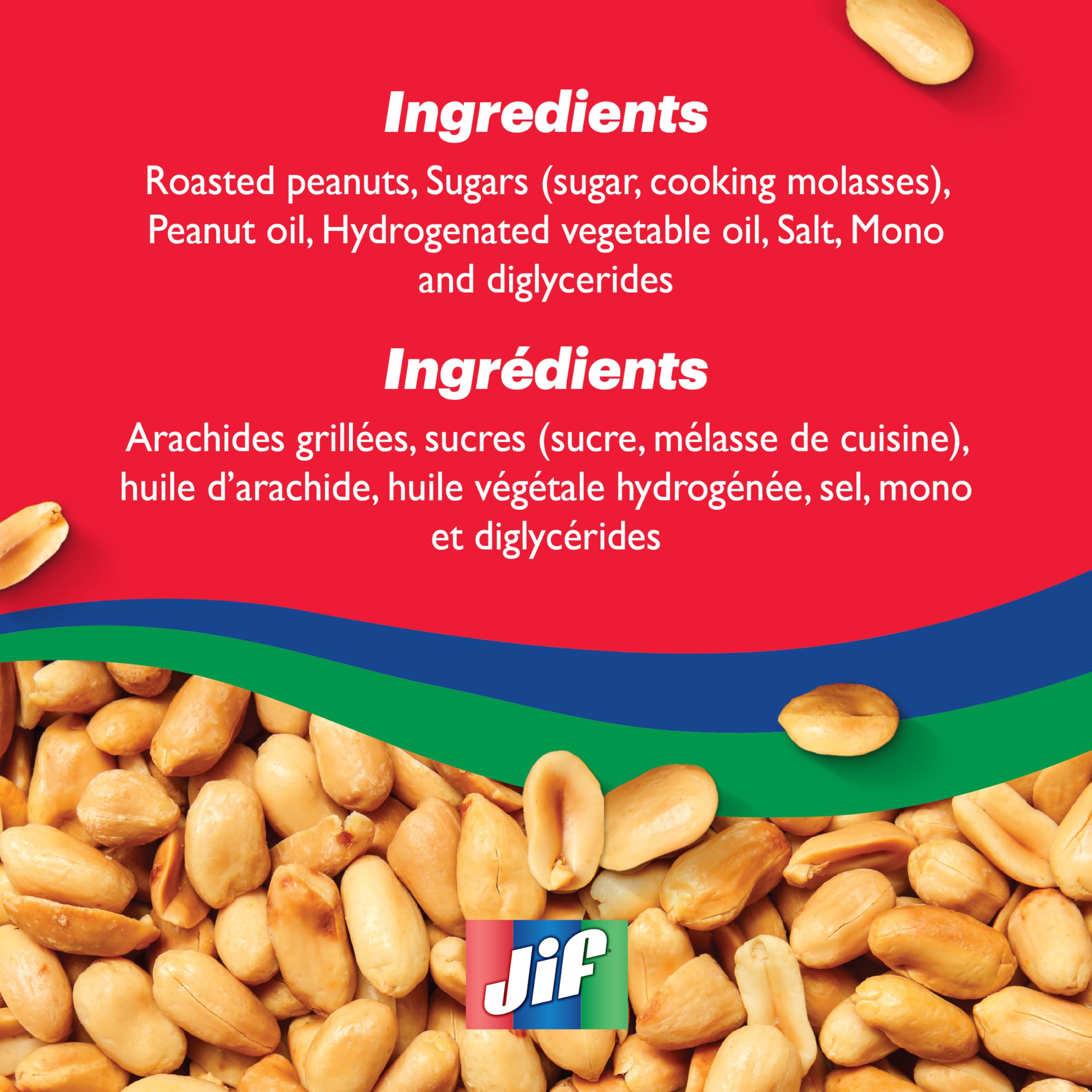 Slice of bread spread with Jif Creamy peanut butter, ideal for quick nutritious snacks