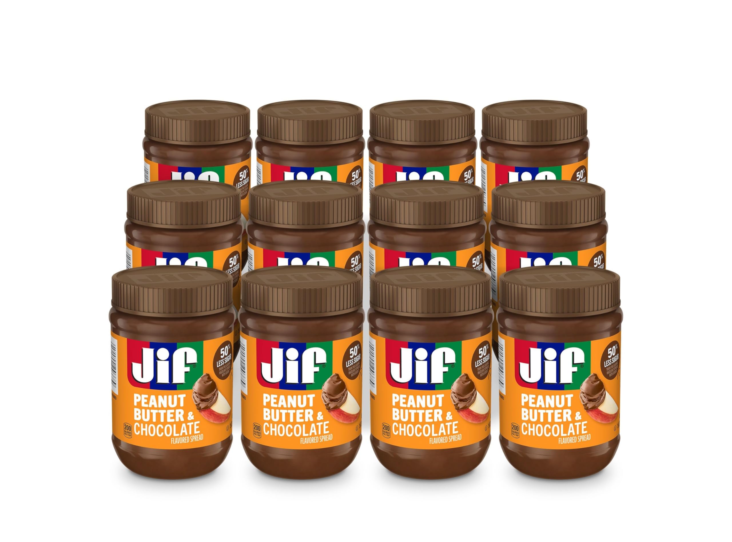Jif front packaging showing jar and label, convenient 15 oz benefit