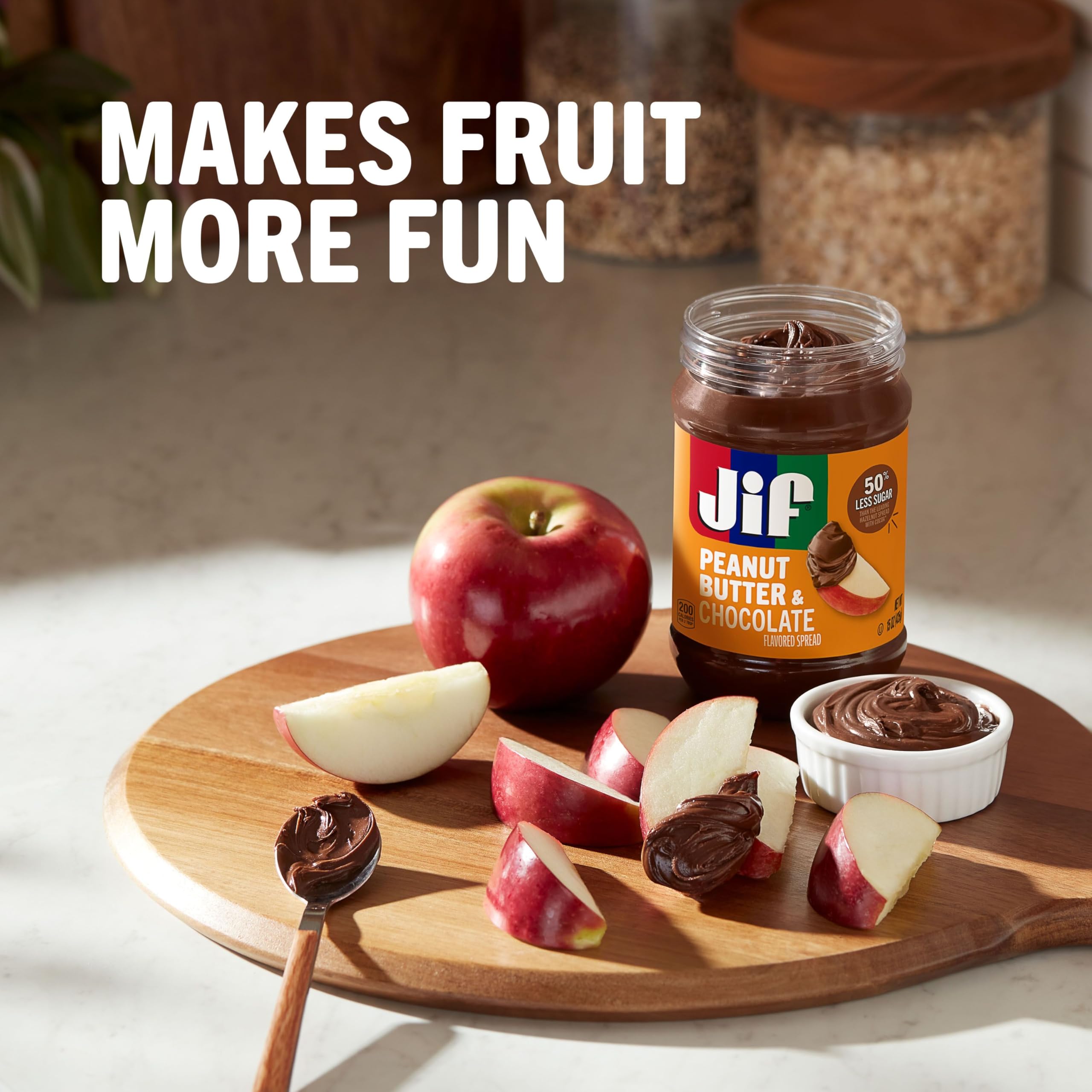 open jar of Jif showing thick smooth texture ideal for spreading