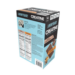 JIMMYBAR box inside backpack showing travel-ready packaging and ready-to-eat benefit