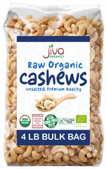 Jiva Organics bag front view showing product packaging and size benefit