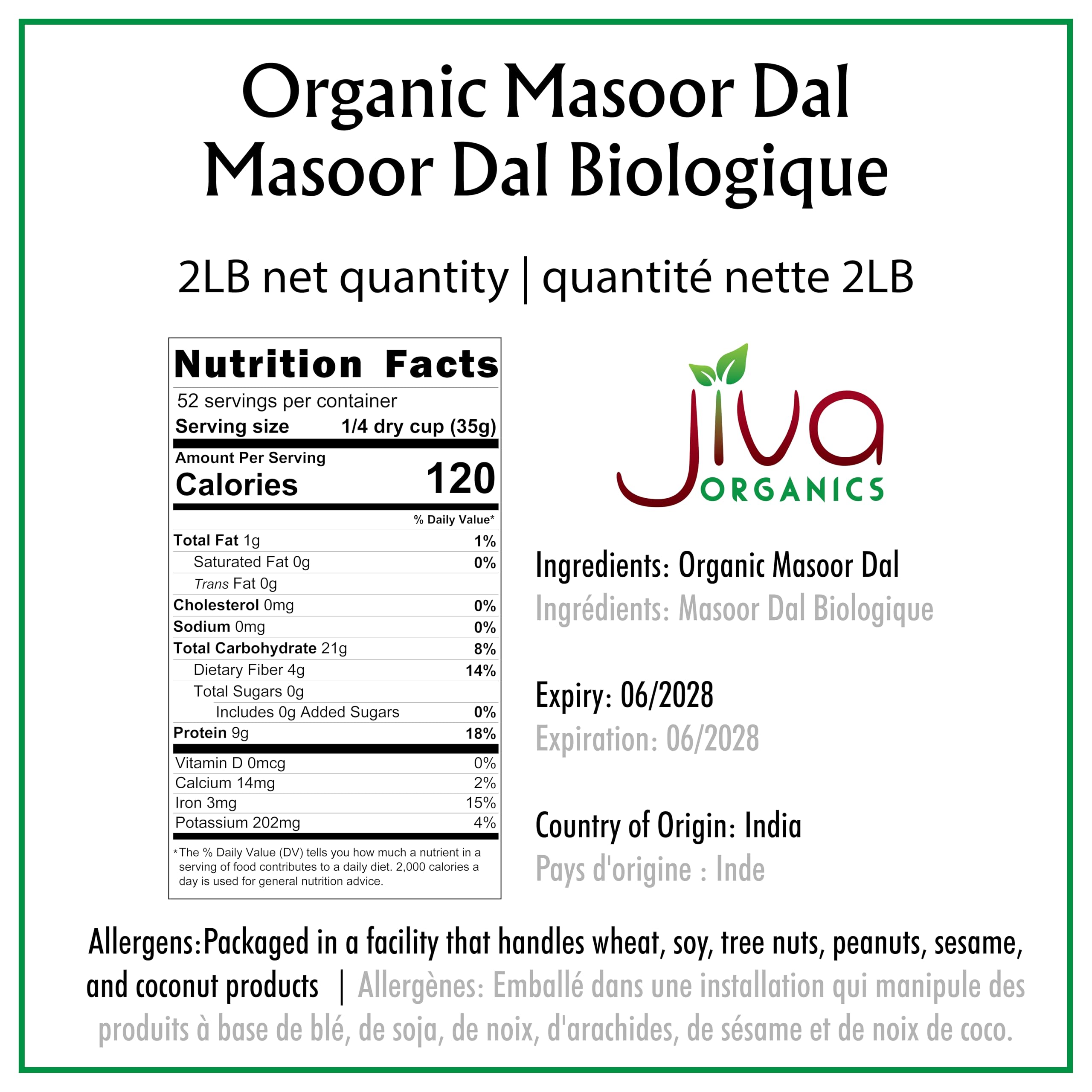 Jiva Organics close-up of split red lentils texture for quick cooking