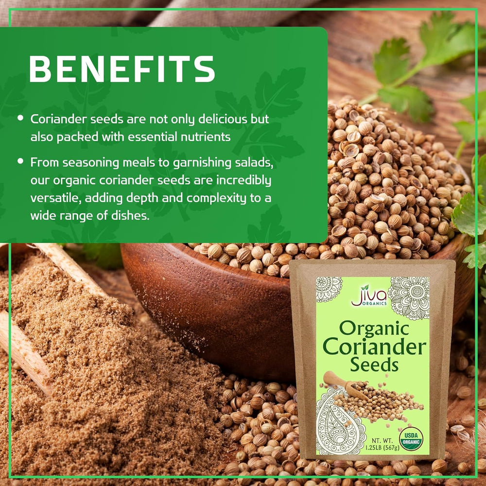 jiva organics origin card showing India sourcing and quality info