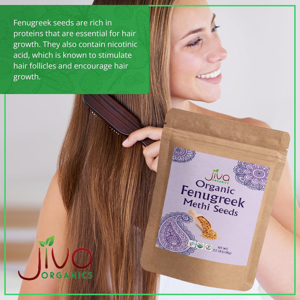 Jiva Organics ground fenugreek powder ready for spice blends and seasonings