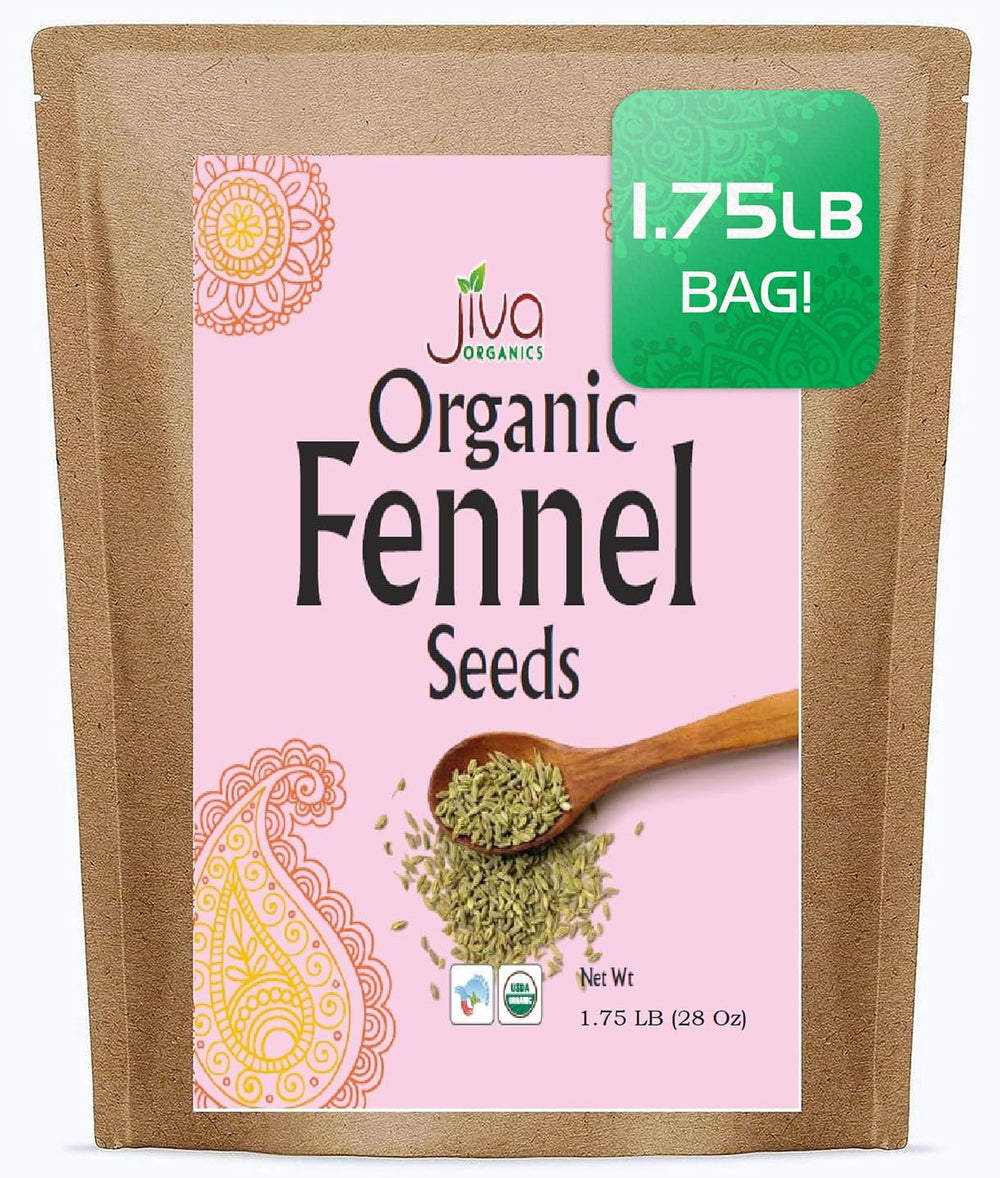 Jiva Organics front bag showing label and resealable closure for freshness