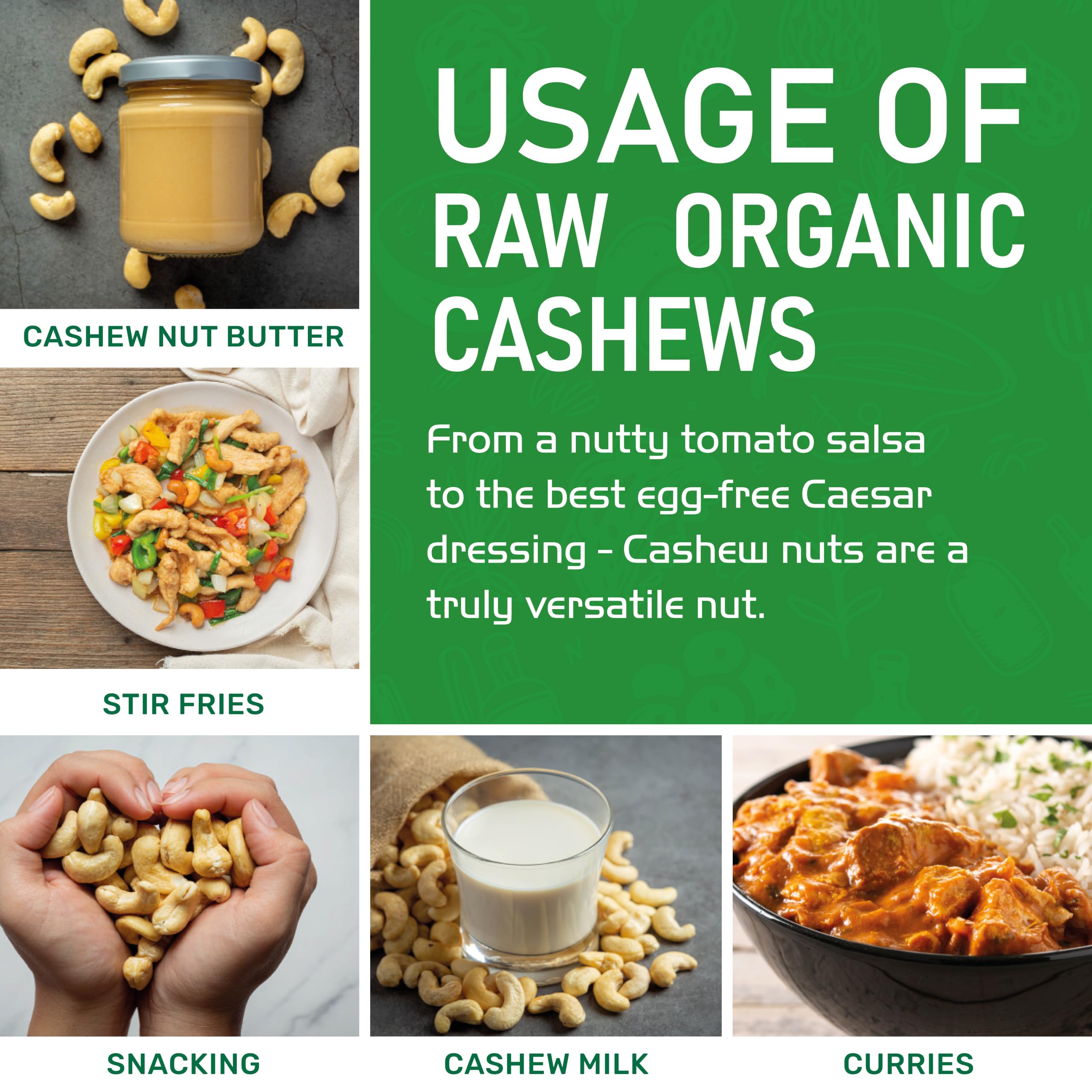 Jiva Organics handful of cashews in hand showing portion size benefit
