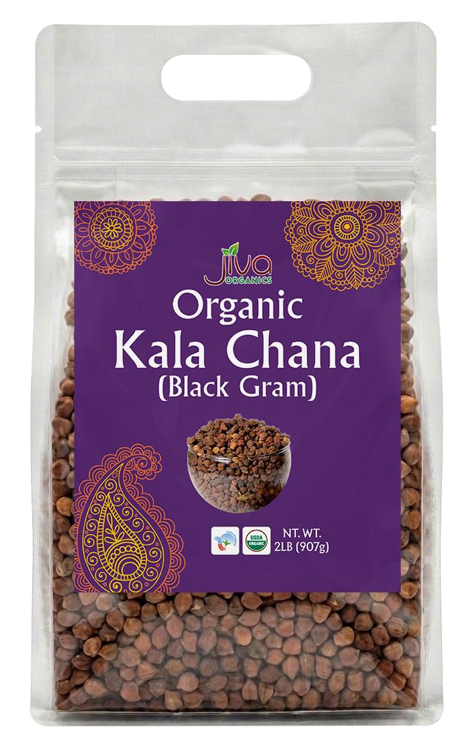 Jiva Organics front packaging showing 2 lb bag and organic badge