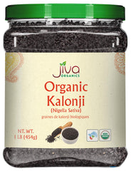Jiva Organics front jar view showing label and 1 lb benefit