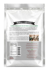 Jiva Organics opened bag close-up of pure arrowroot powder for smooth texture