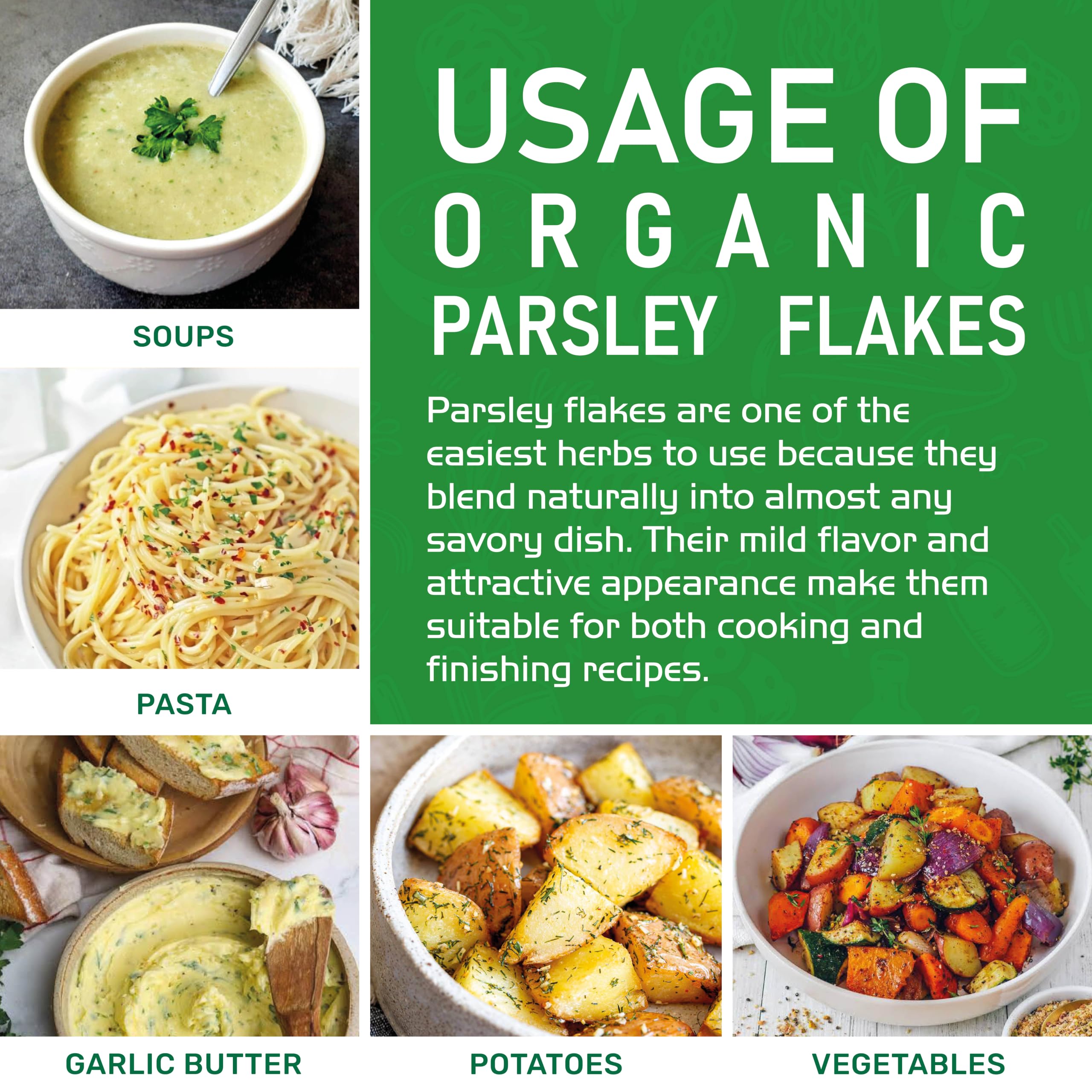 Jiva Organics chef adding parsley flakes in kitchen demonstrating culinary use