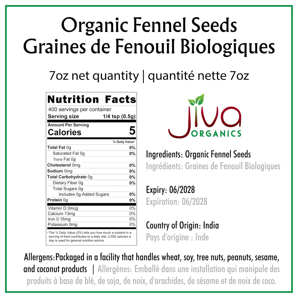 Jiva Organics close-up of fennel seed texture highlighting rich aroma