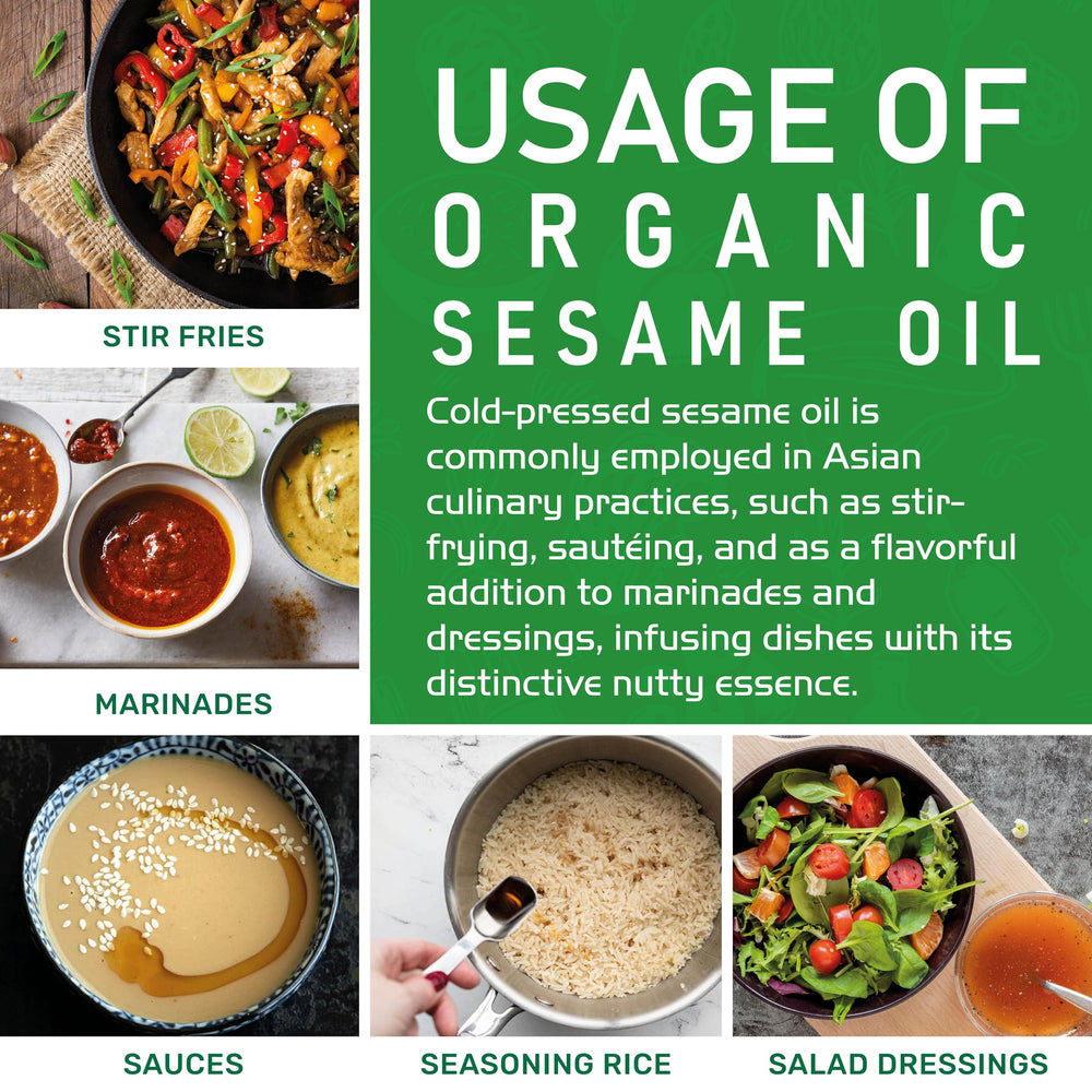 Kitchen scene with Jiva Organics sesame oil used in dressing preparation