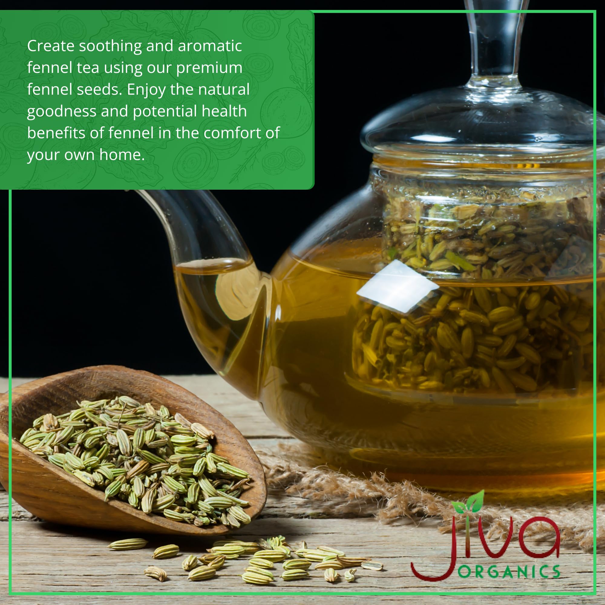 Jiva Organics bag beside a measuring cup to show 1.75 lb scale