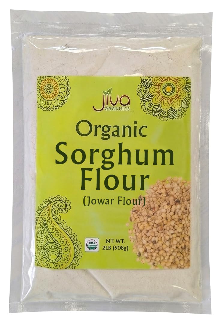 Jiva Organics front packaging showing 2 lb bag and organic seal for freshness