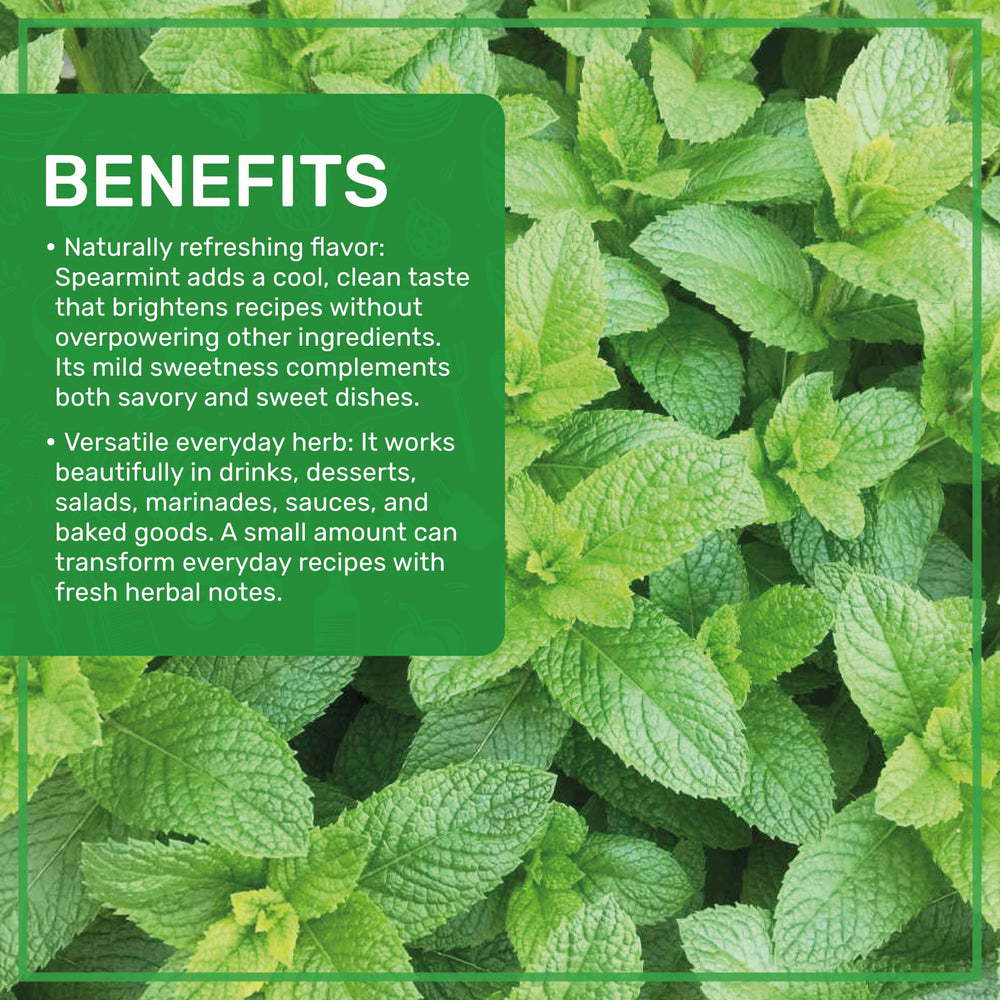 Bath sachet with Jiva Organics spearmint adding fresh fragrance benefit