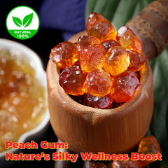 JKPDAMZ peach gum in dessert bowl adding natural chewiness