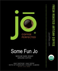 Jo Coffee pour-over brewing in kitchen lifestyle shows smooth cup