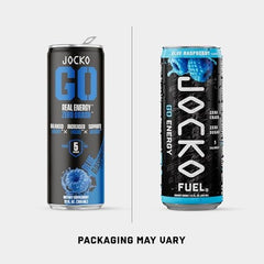 Jocko Fuel GO can close-up highlighting label details and focused energy benefit