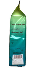 Joe Knows Coffee close-up beans texture that suggests even medium roast and smooth flavor