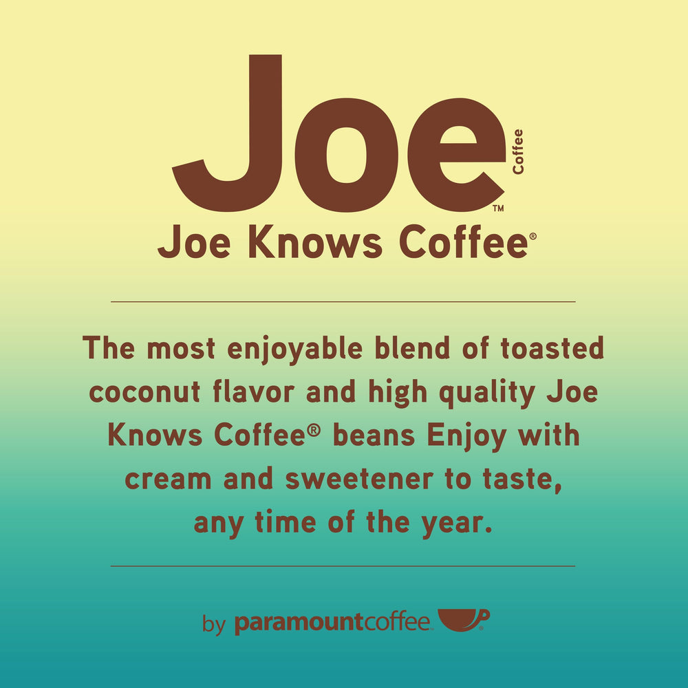 Joe Knows Coffee beside a mug and ruler to show 12 oz bag size and portion guidance