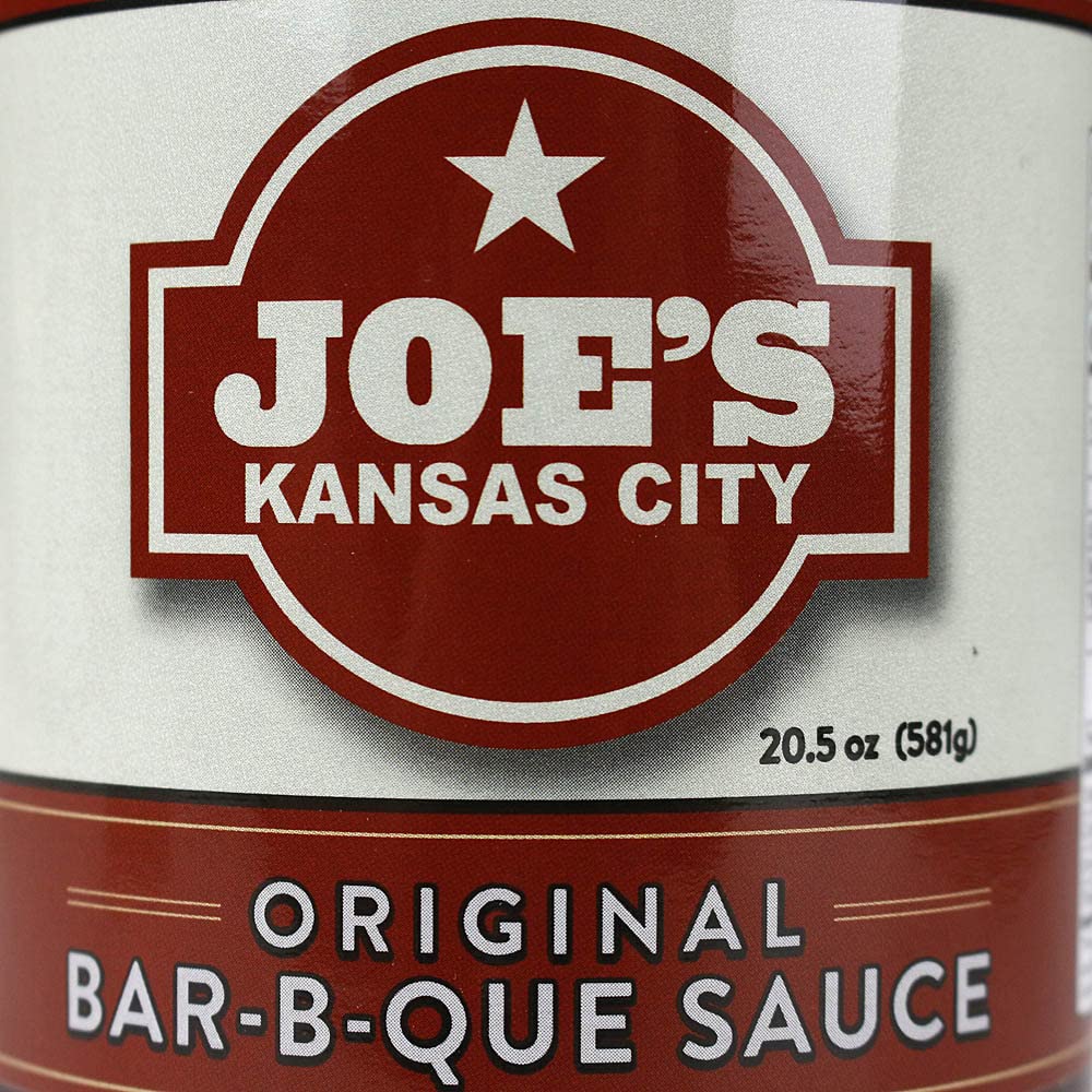Joe's Kansas City sauce texture close-up highlighting glossy, pourable consistency