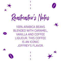 Joffrey's poured coffee in cup lifestyle image showing inviting aroma and balance