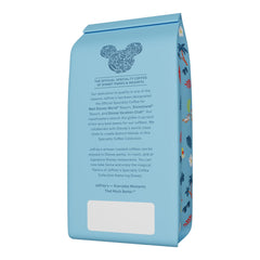 Joffrey's Coffee label close-up highlighting flavor notes and roastmaster collaboration benefit