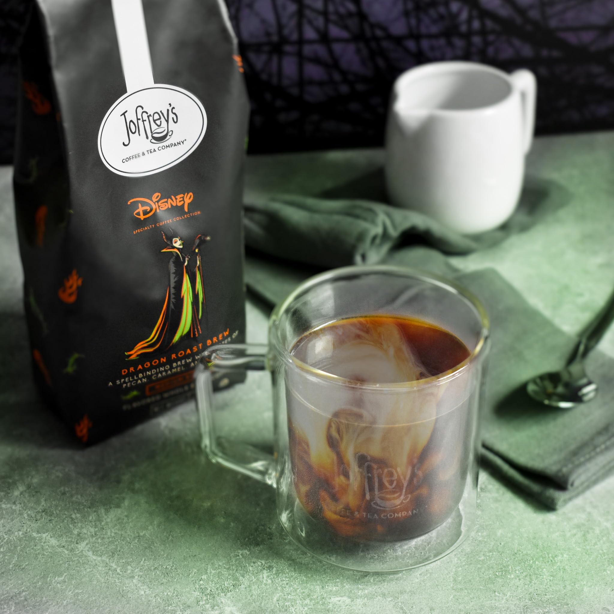 Joffrey's pour-over brewing Dragon Roast for clear, aromatic cup benefits