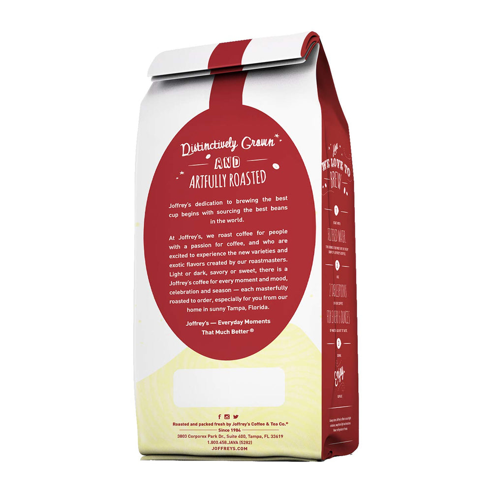 Joffrey's close-up of whole Arabica beans highlighting artisan roast and consistent bean quality