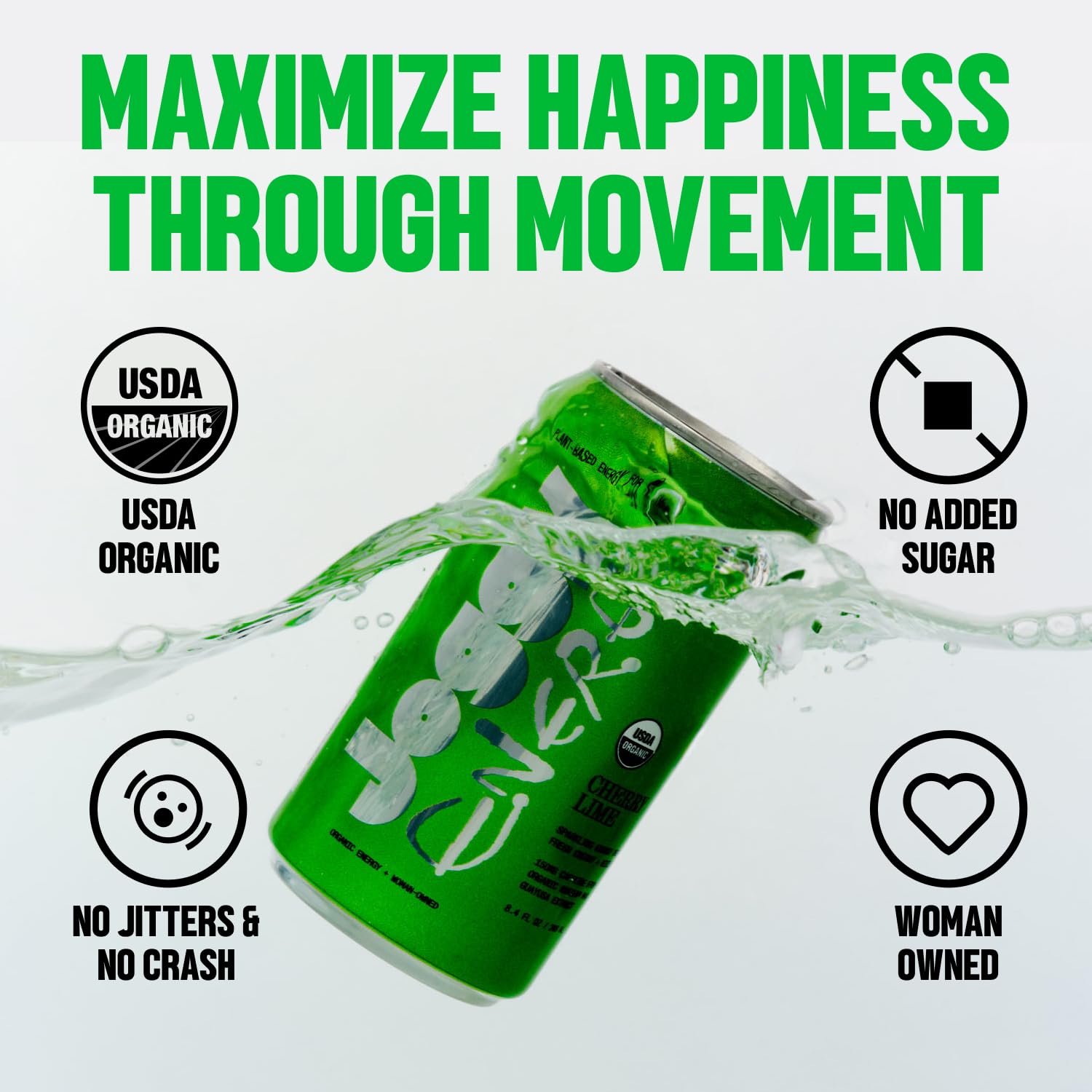 Joggy Cherry Lime with runner in park lifestyle image conveying movement and focused energy