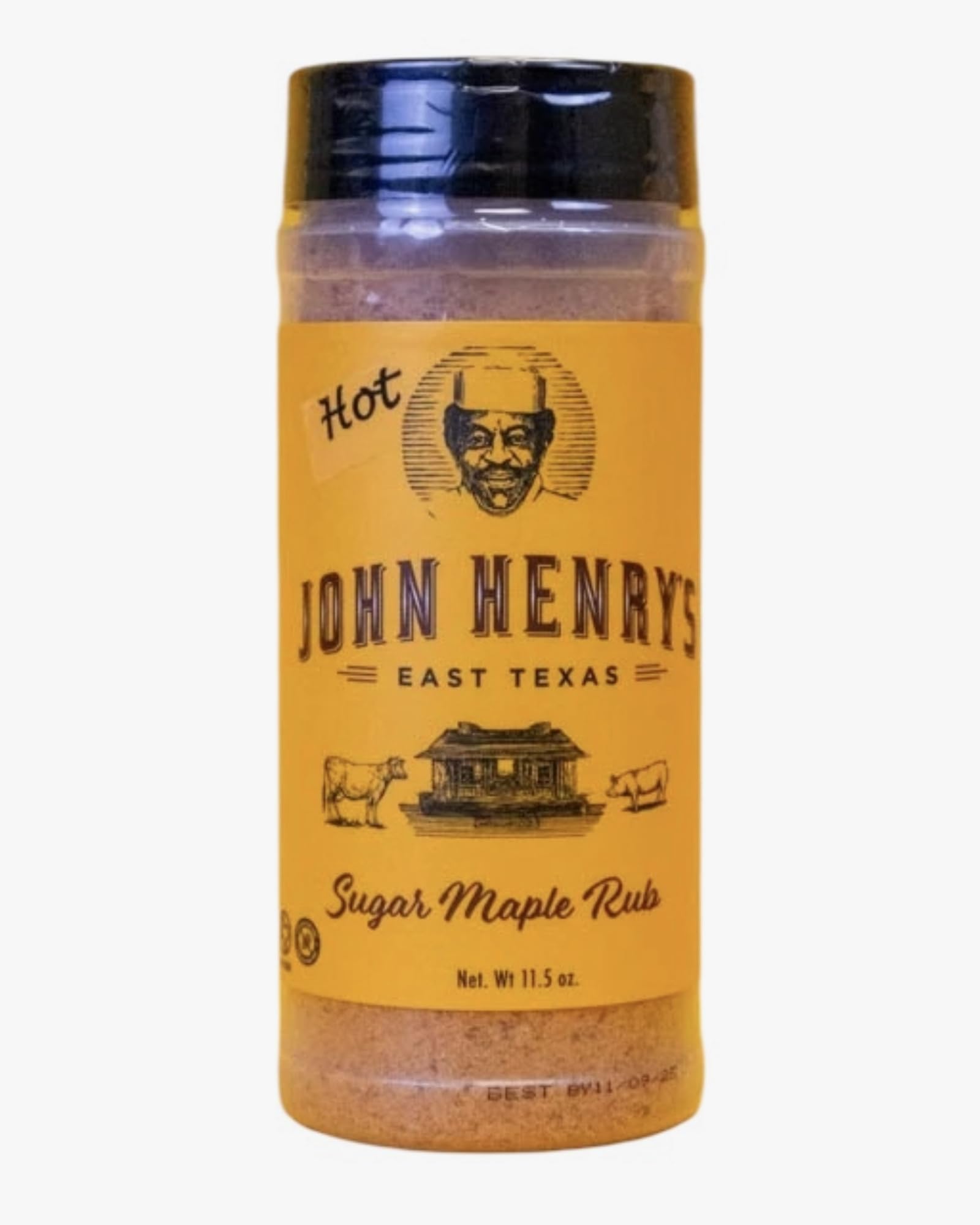 John Henry's sugar maple rub sprinkled on grilled pork adding caramelized flavor