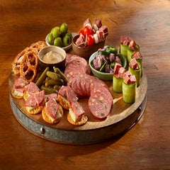 Cubed Johnsonville jalapeño cheddar sausage texture close-up demonstrating bite-ready protein