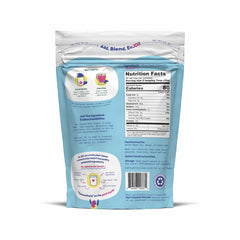 JOI almond powder spooned from open pouch for easy portioning