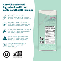 JOI pouring creamer into coffee for instant creamy texture
