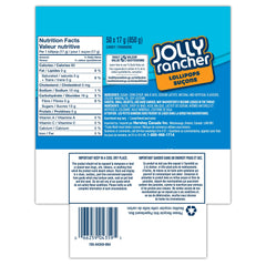 Top-down spread of assorted Jolly Rancher lollipops showing vibrant colors and variety