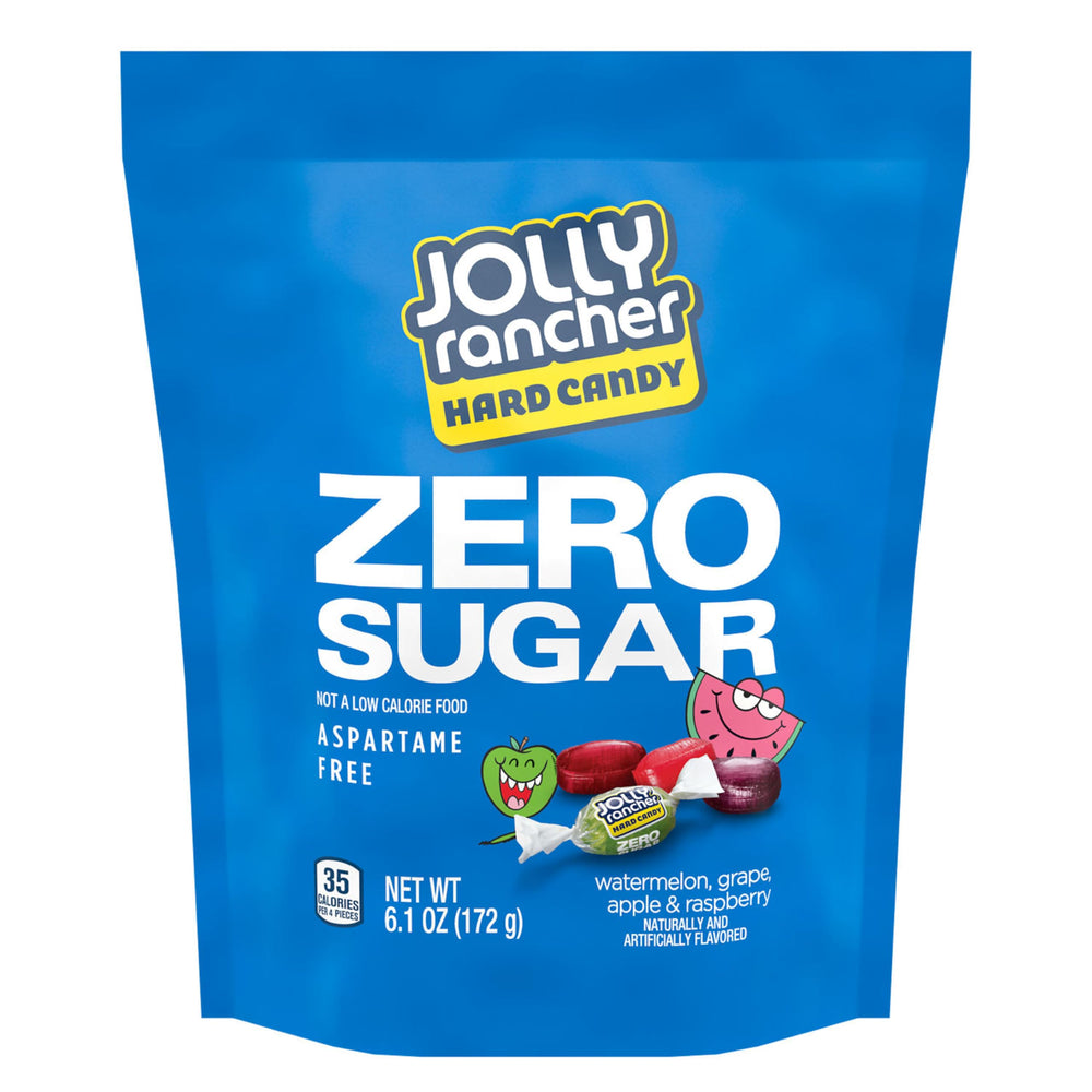 Jolly Rancher close up of individually wrapped candies proving freshness and convenience