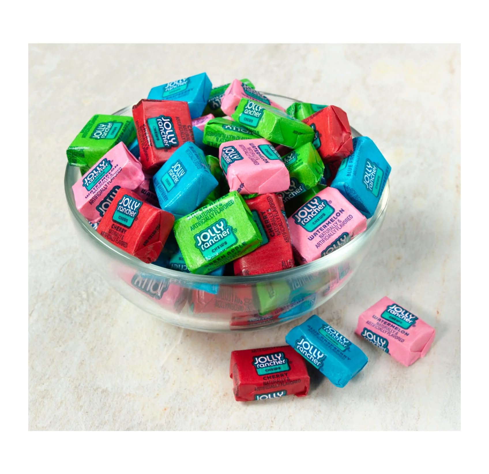 Jolly Rancher served in a bowl at a party adding colorful sweet appeal