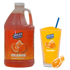 Jolly Rancher Slush orange bottle front label showing bright color and easy-pour resealable design
