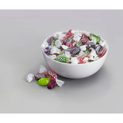 Jolly Rancher candy surface texture closeup highlighting long lasting flavor and shine