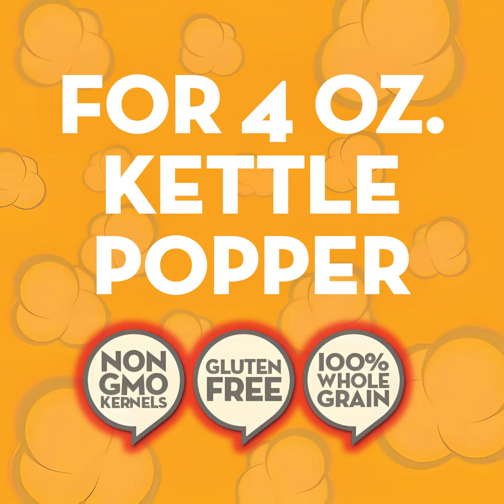 Jolly Time kernels and oil detail highlighting high-quality ingredients and reliable popping performance