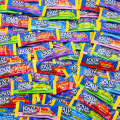 Yummy Chew JollyRancher individually wrapped stix close-up showing hygiene and freshness
