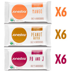 jonesbar single unwrapped bar close-up showing chewy texture and visible nuts for appetizing appeal