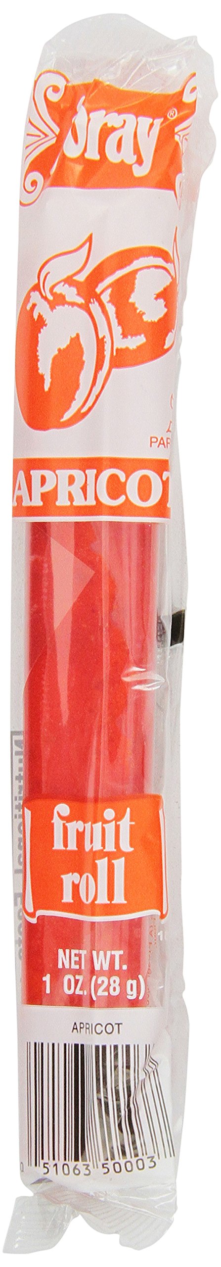 Joray apricot front packaging showing a stack of individually wrapped rolls and portion convenience