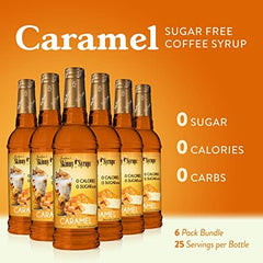 Jordan's Skinny Mixes caramel added to coffee for rich flavor without sugar
