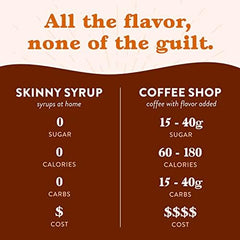 Jordan's Skinny Mixes caramel mixed into protein shake for keto-friendly taste