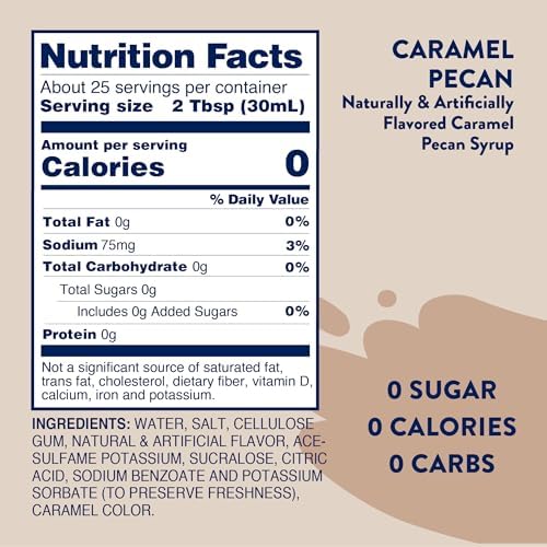 Jordan's Skinny Mixes poured into iced coffee offering calorie-free sweetness