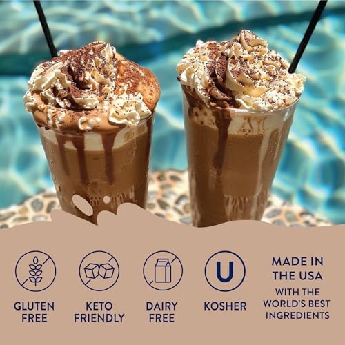 Jordan's Skinny Mixes ingredient label view showing sugar free and keto-friendly benefit