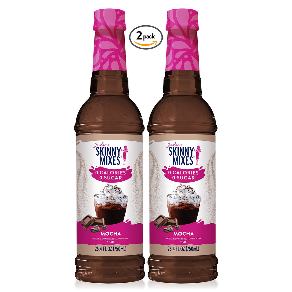 Jordan's Skinny Mixes on breakfast table with latte and oatmeal showing versatile use benefit
